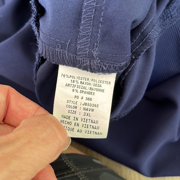 Jaanuu Men's Solution 6-Pocket Scrub Pants  in Navy‎ Blue Size 2X/XXL - Picture 13 of 14